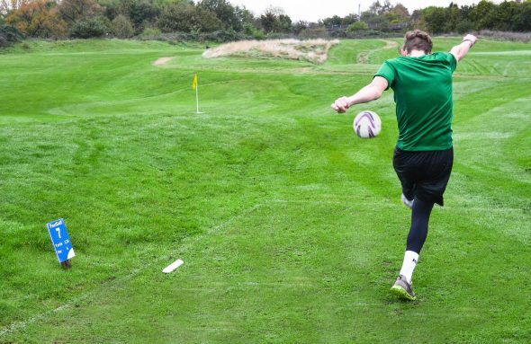 Crown Golf Scores FootGolf Hat-Trick