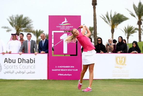New Women’s Professional Golf Tournament ‘Fatima Bint Mubarak Ladies Open’ Tees Off In Abu Dhabi