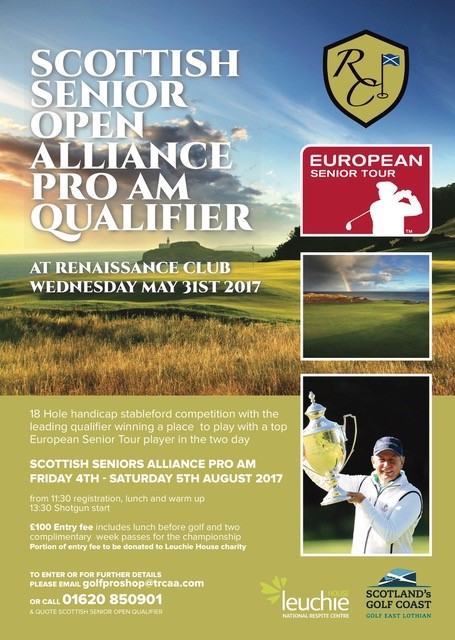 Scottish Senior Open Alliance Pro Am Qualifier at Renaissance Club on Wednesday 31st May 2017